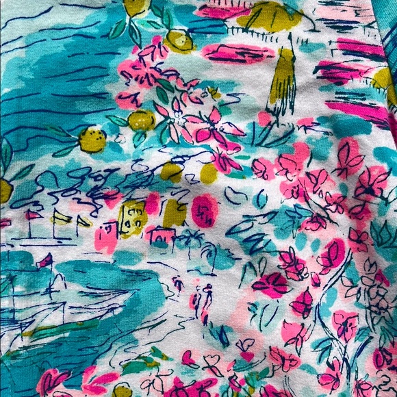 Lilly Pulitzer zip-up coverup with hood, girl's XL (12-14) - Picture 3 of 6